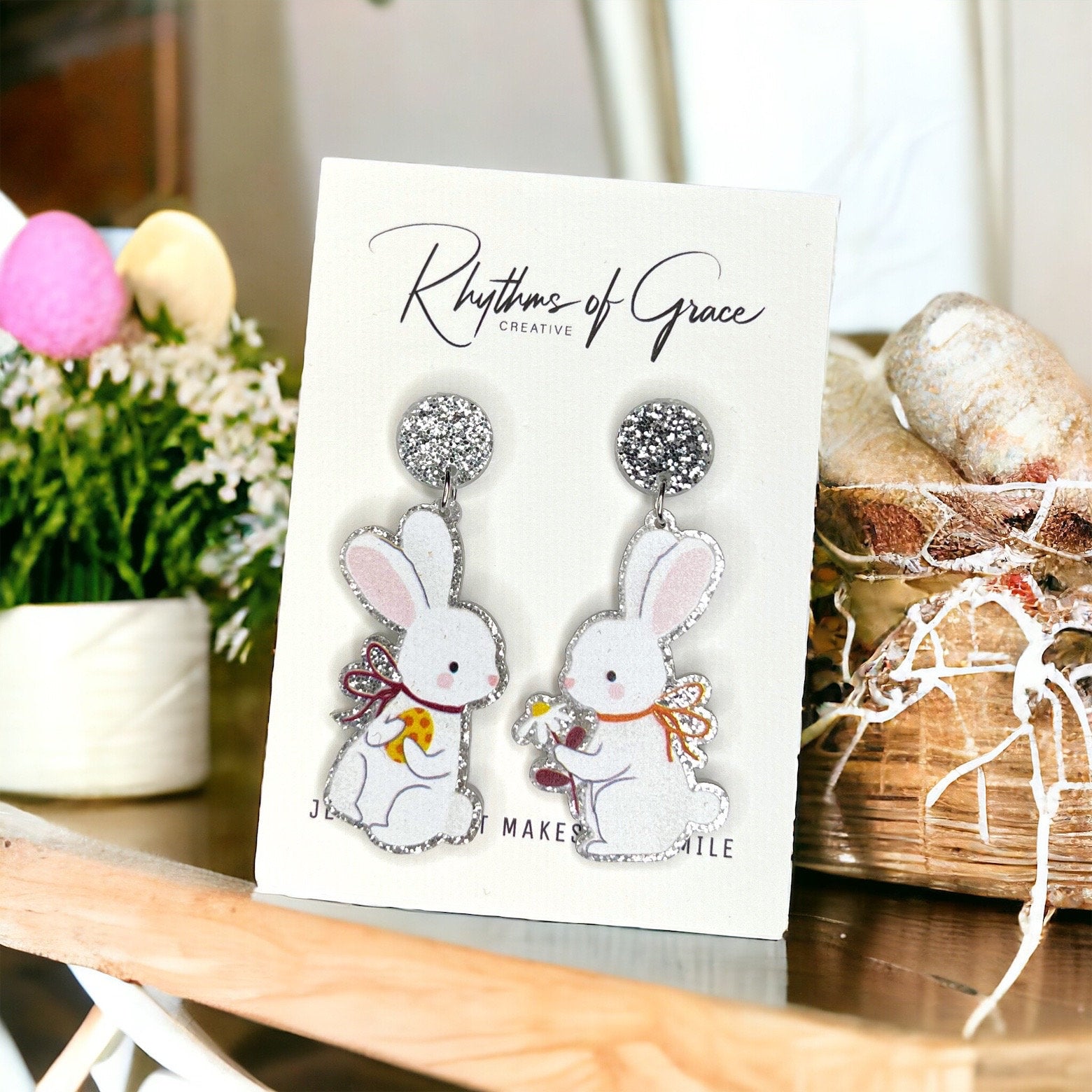 Hop Into Style: Adorable Easter Earrings – Bunny, Egg, and Boot Designs! - Rhythms of Grace Creative
