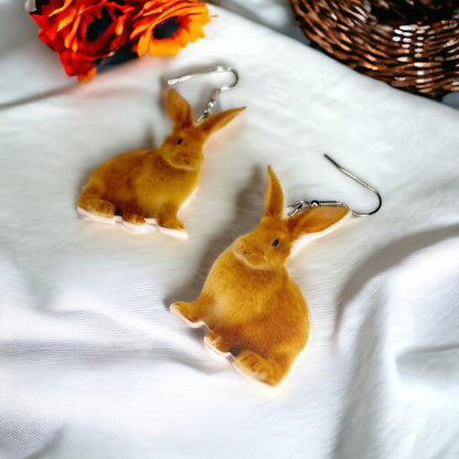 Hoppy Days Ahead: Adorable Bunny Dangle Earrings for Easter & Beyond! - Rhythms of Grace Creative