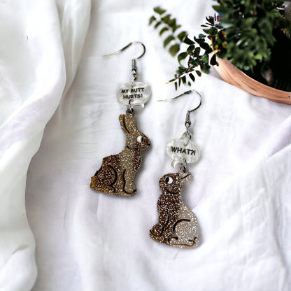 Hop-tastic Chocolate Rabbit Earrings: Ears to a Hilarious Easter! - Rhythms of Grace Creative