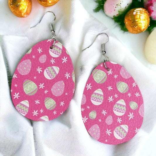 Hop Into Style: Adorable Pink Easter Egg Dangle Earrings! - Rhythms of Grace Creative