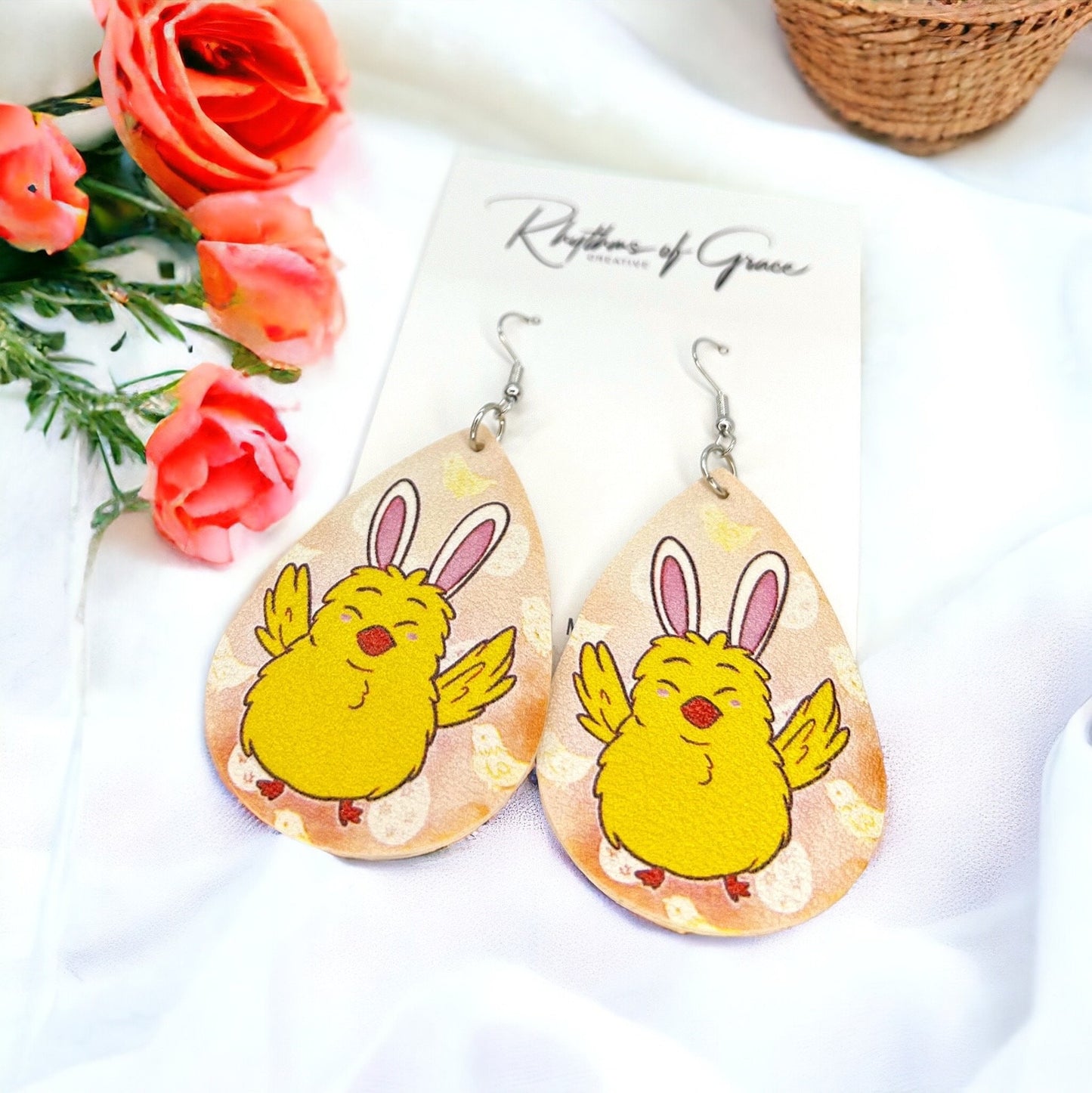 Adorable Easter Bunny Earrings – Unleash Your Spring Spirit! - Rhythms of Grace Creative