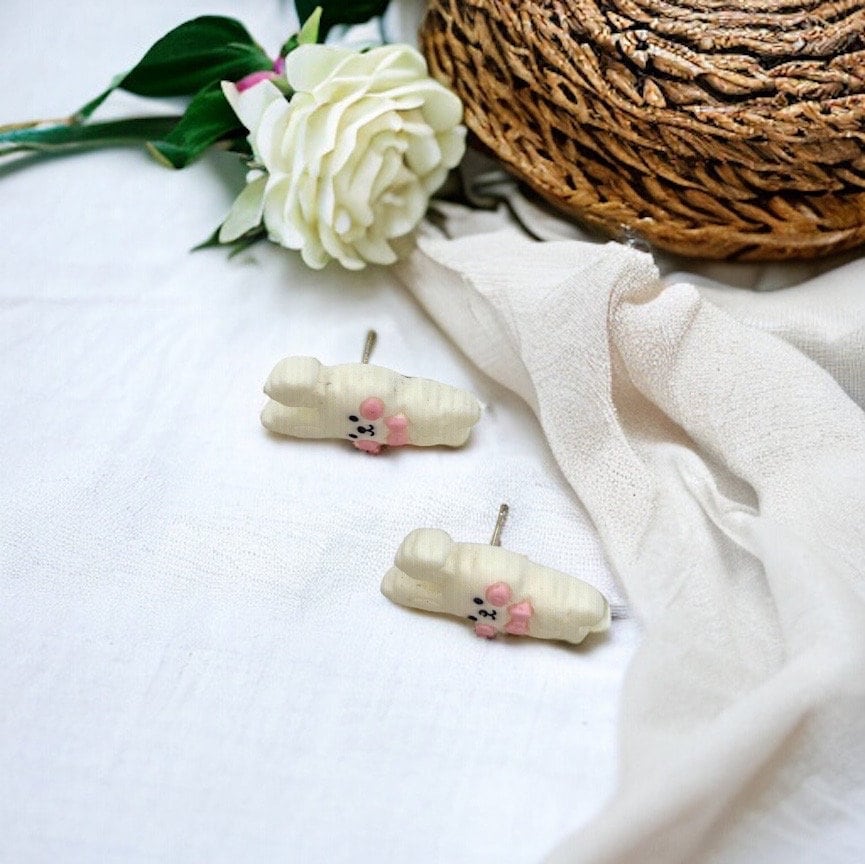 Hop into Spring with Our Adorable Bunny Stud Earrings! - Rhythms of Grace Creative