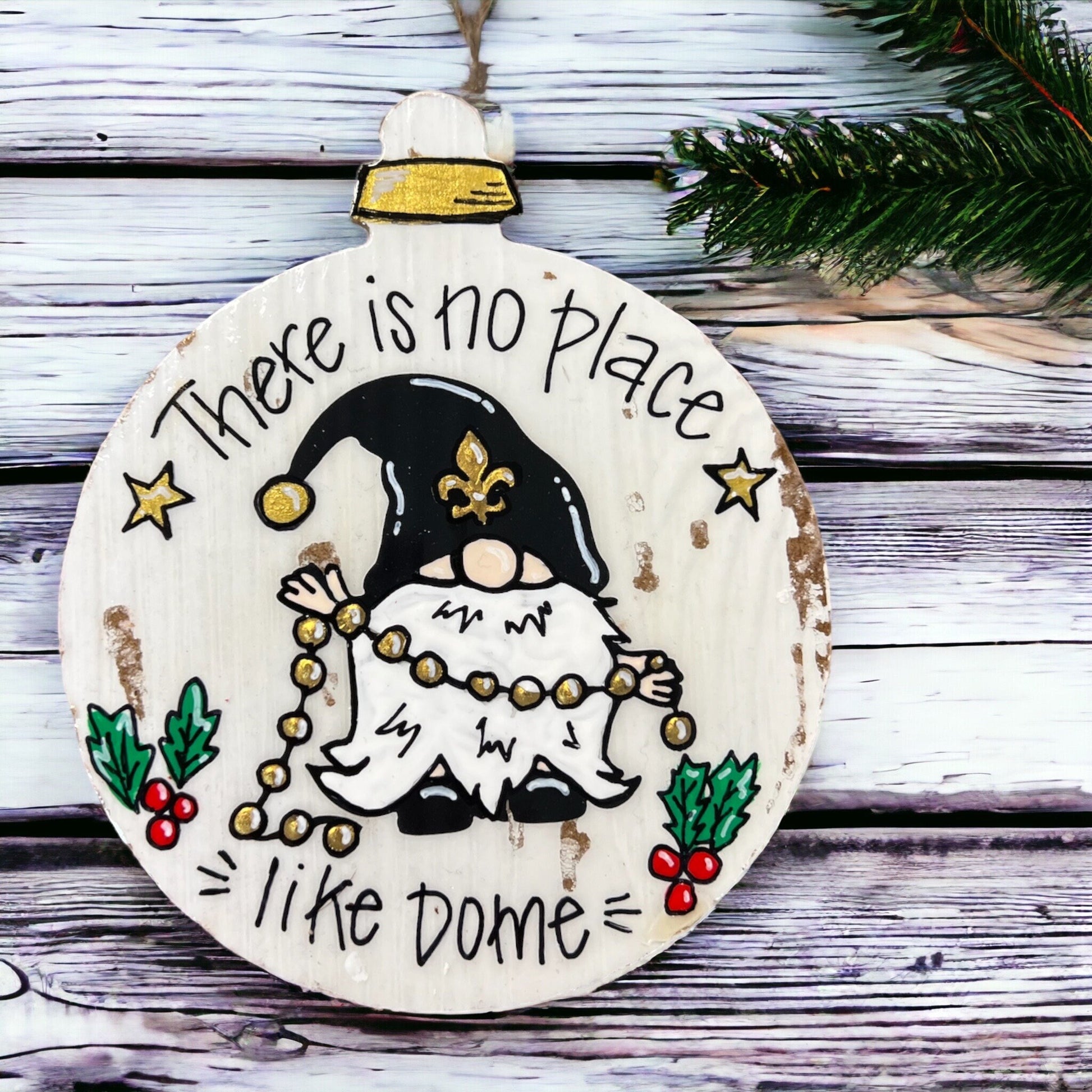 New Orleans Ornament - Saints Ornament, Christmas Ornament, Holiday Ornament, Supersome Ornament, NOLA Ornament, Louisiana Ornament - Rhythms of Grace Creative