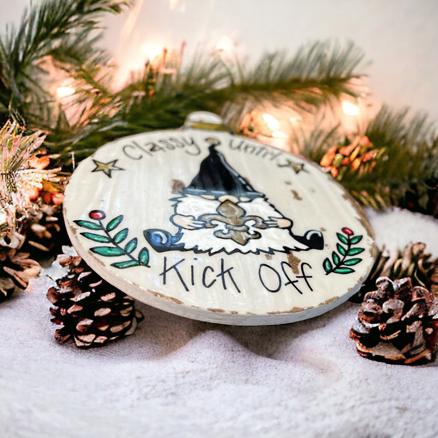 New Orleans Ornament - Saints Ornament, Christmas Ornament, Holiday Ornament, Supersome Ornament, NOLA Ornament, Louisiana Ornament - Rhythms of Grace Creative