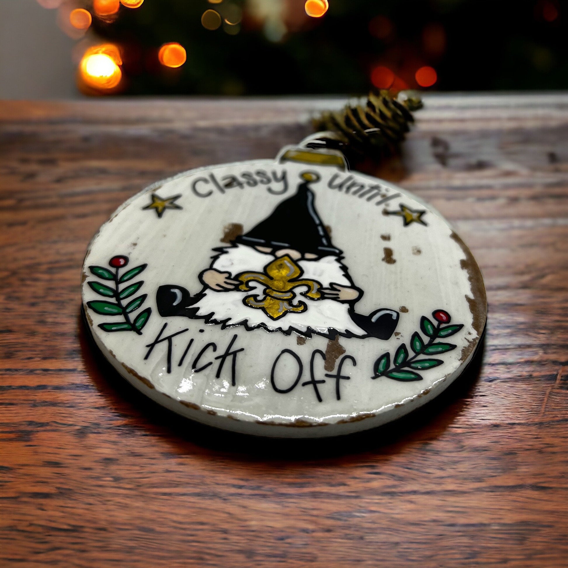 New Orleans Ornament - Saints Ornament, Christmas Ornament, Holiday Ornament, Supersome Ornament, NOLA Ornament, Louisiana Ornament - Rhythms of Grace Creative
