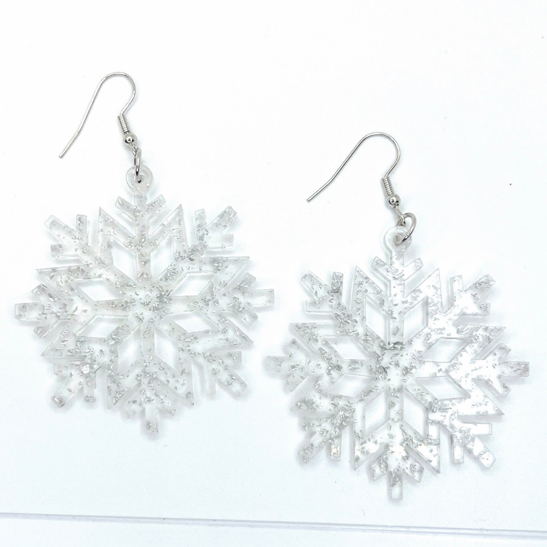 Frosty Glamour: Whimsical Snowflake Dangle Earrings for the Holidays! - Rhythms of Grace Creative