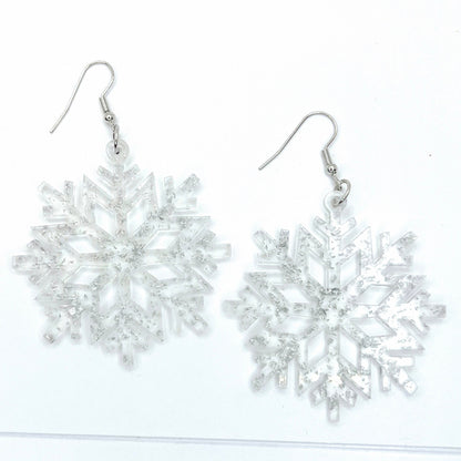 Frosty Glamour: Whimsical Snowflake Dangle Earrings for the Holidays! - Rhythms of Grace Creative