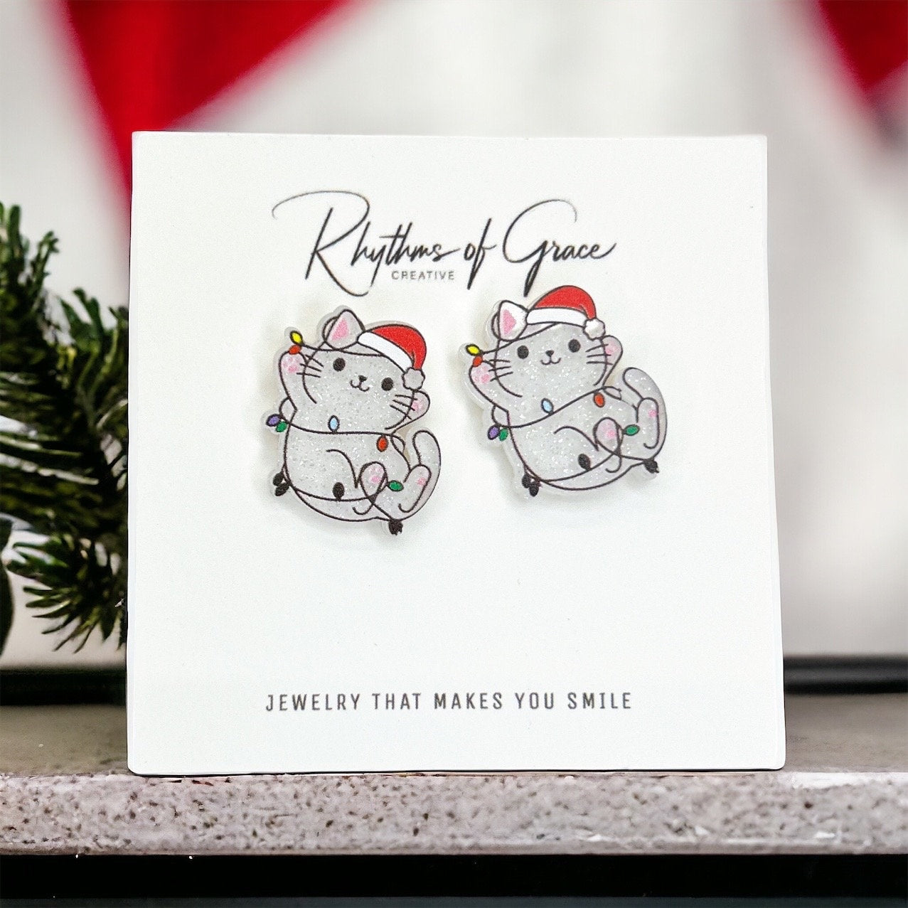 Sparkle & Shine: Colorful Christmas Stud Earrings! 🎄 - Rhythms of Grace Creative
