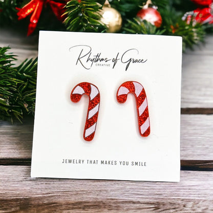 Sparkle & Shine: Colorful Christmas Stud Earrings! 🎄 - Rhythms of Grace Creative