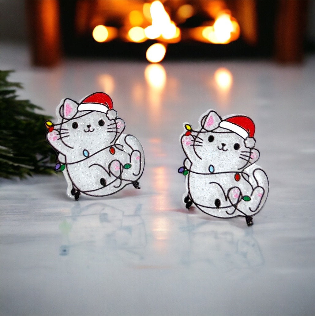 Sparkle & Shine: Colorful Christmas Stud Earrings! 🎄 - Rhythms of Grace Creative