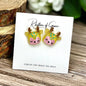 Reindeer Earrings - Christmas Studs, Christmas Earrings, Handmade Earrings, Santa Claus, Christmas Studs, Reindeer Studs, Deer Earrings - Rhythms of Grace Creative