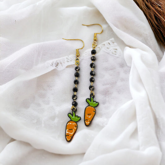 Hop Into Style: Whimsical Carrot Dangle Earrings for Easter Fun! - Rhythms of Grace Creative