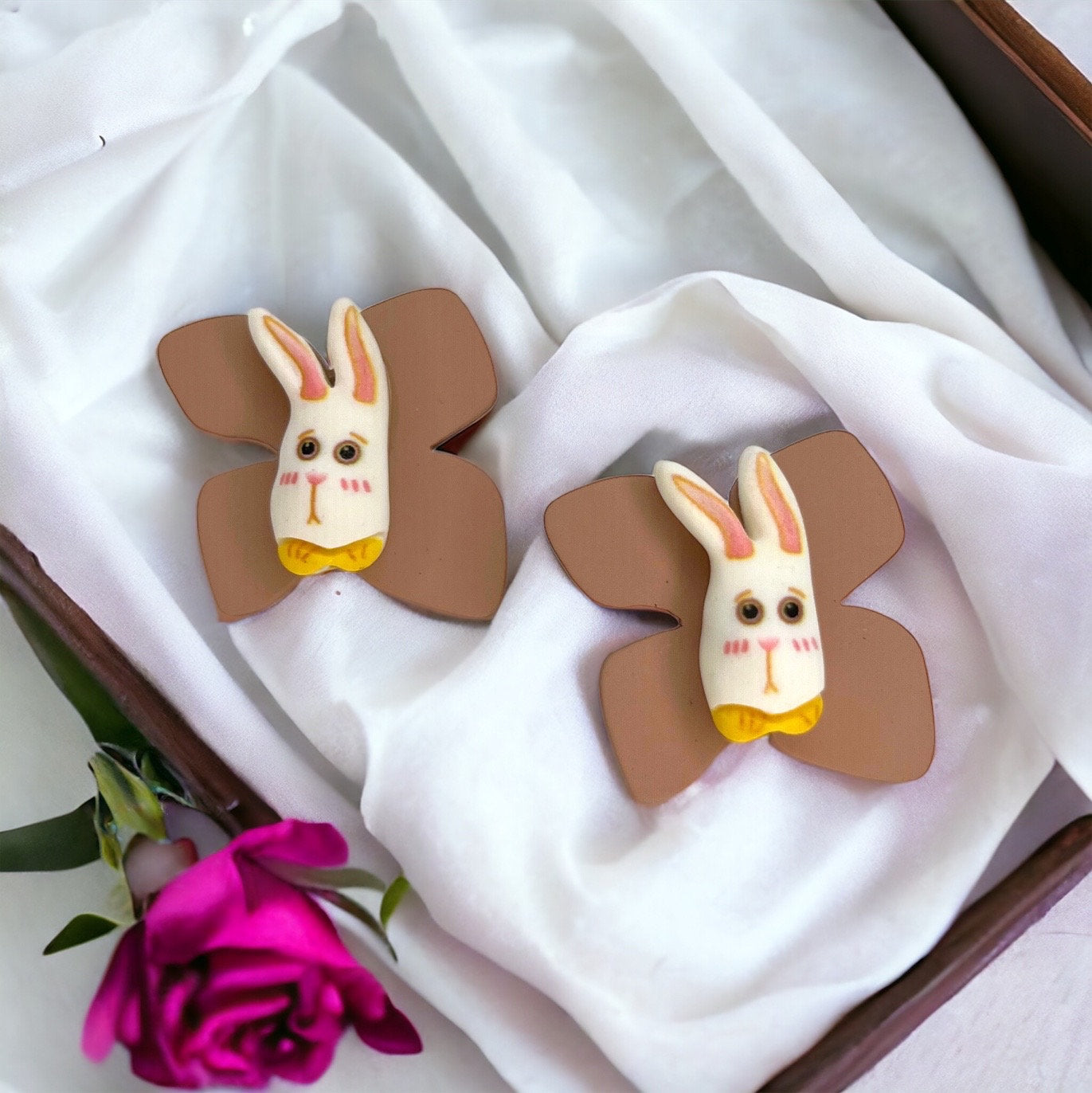 Hop Into Style: Adorable Easter Bunny Oversized Stud Earrings! - Rhythms of Grace Creative