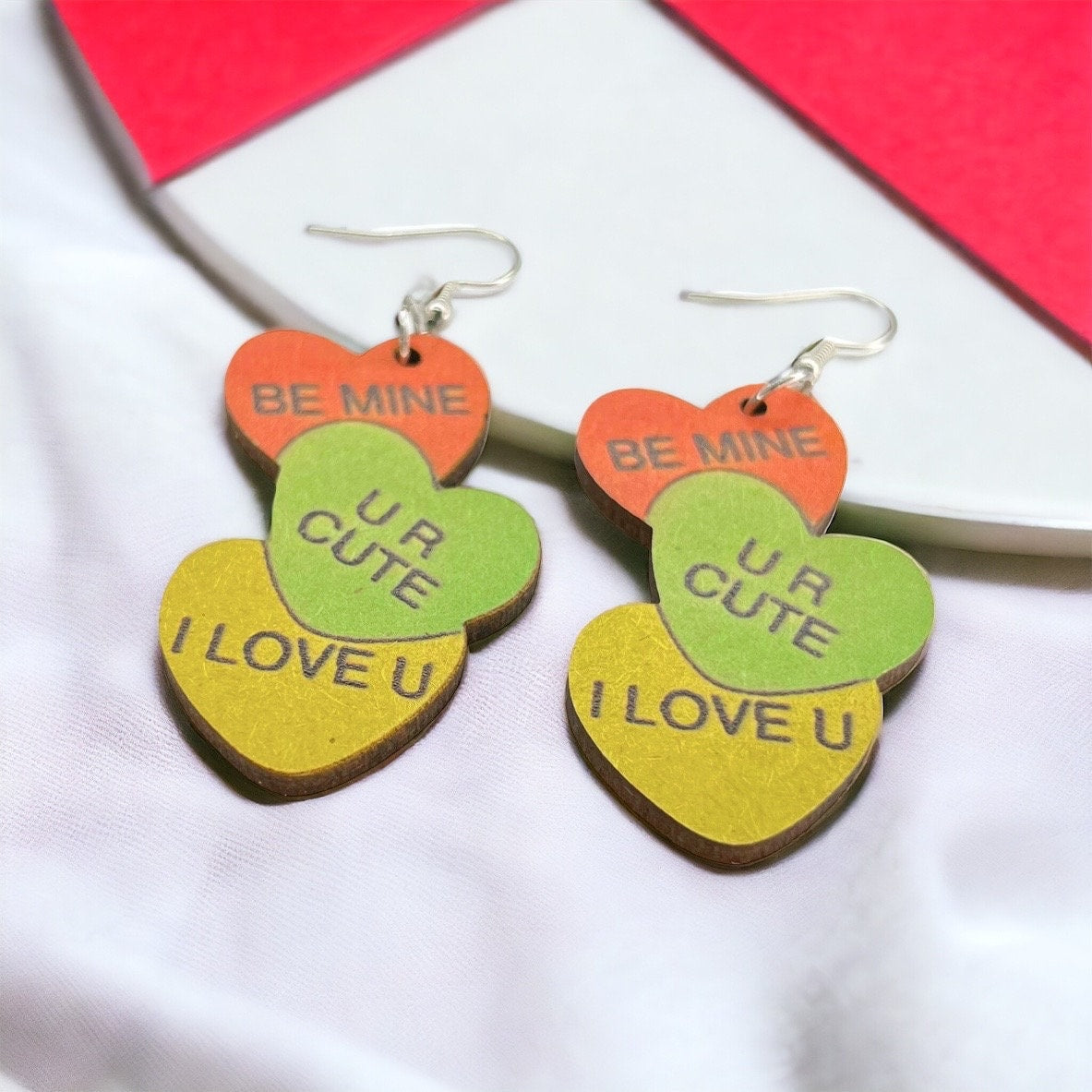 Sweet Talkin' Love: Adorable Conversation Heart Earrings! - Rhythms of Grace Creative