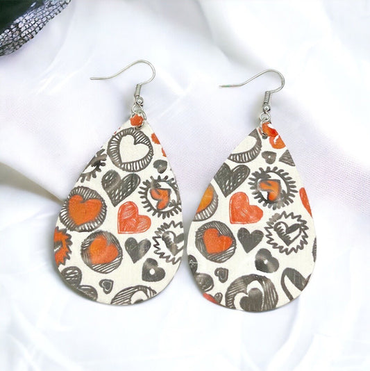 Heartfelt Doodles: Adorable Pink Teardrop Earrings for Valentine’s Day! - Rhythms of Grace Creative
