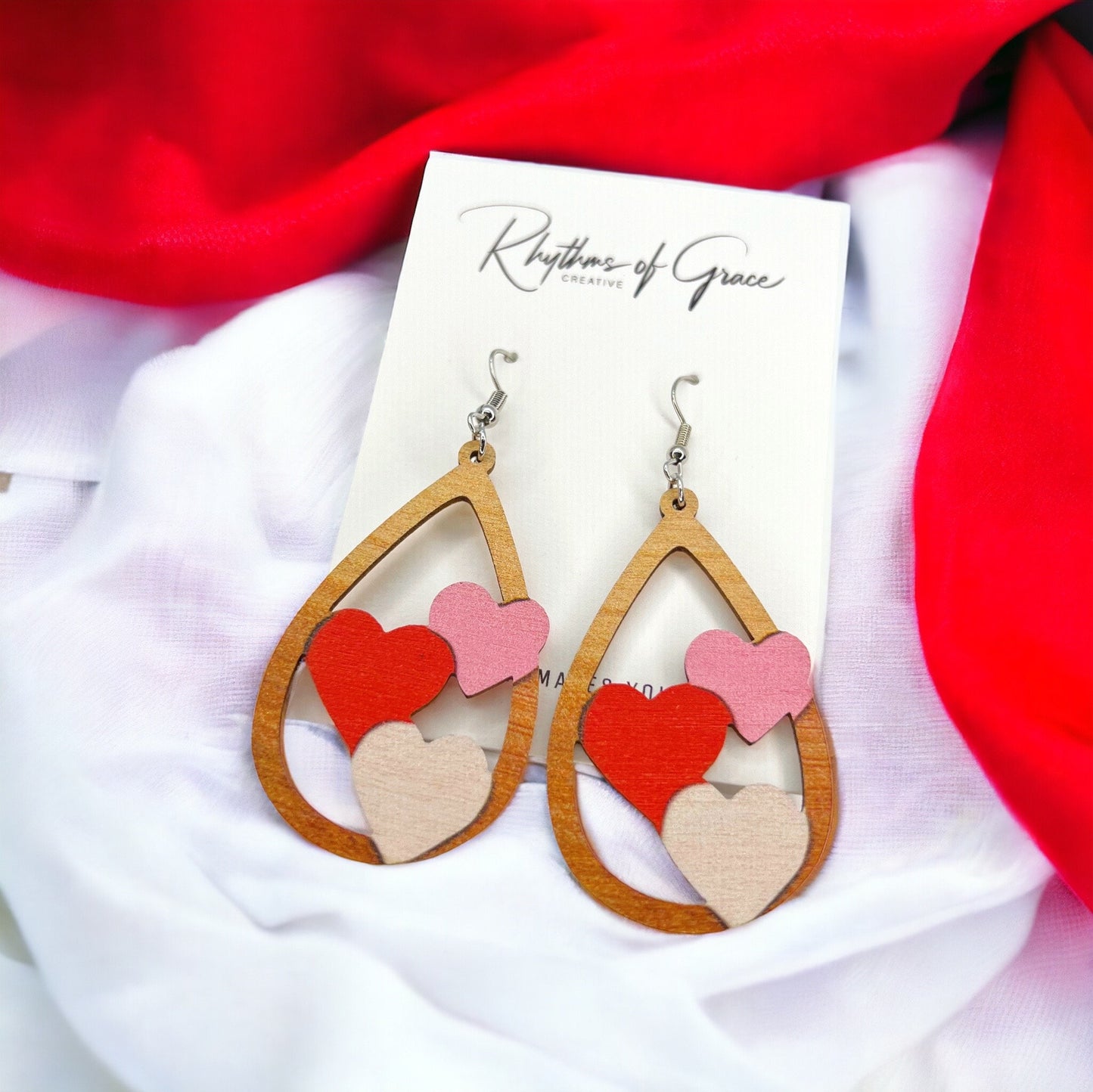 Love is in the Air: Heart Earrings for Your Valentine! 💖 - Rhythms of Grace Creative
