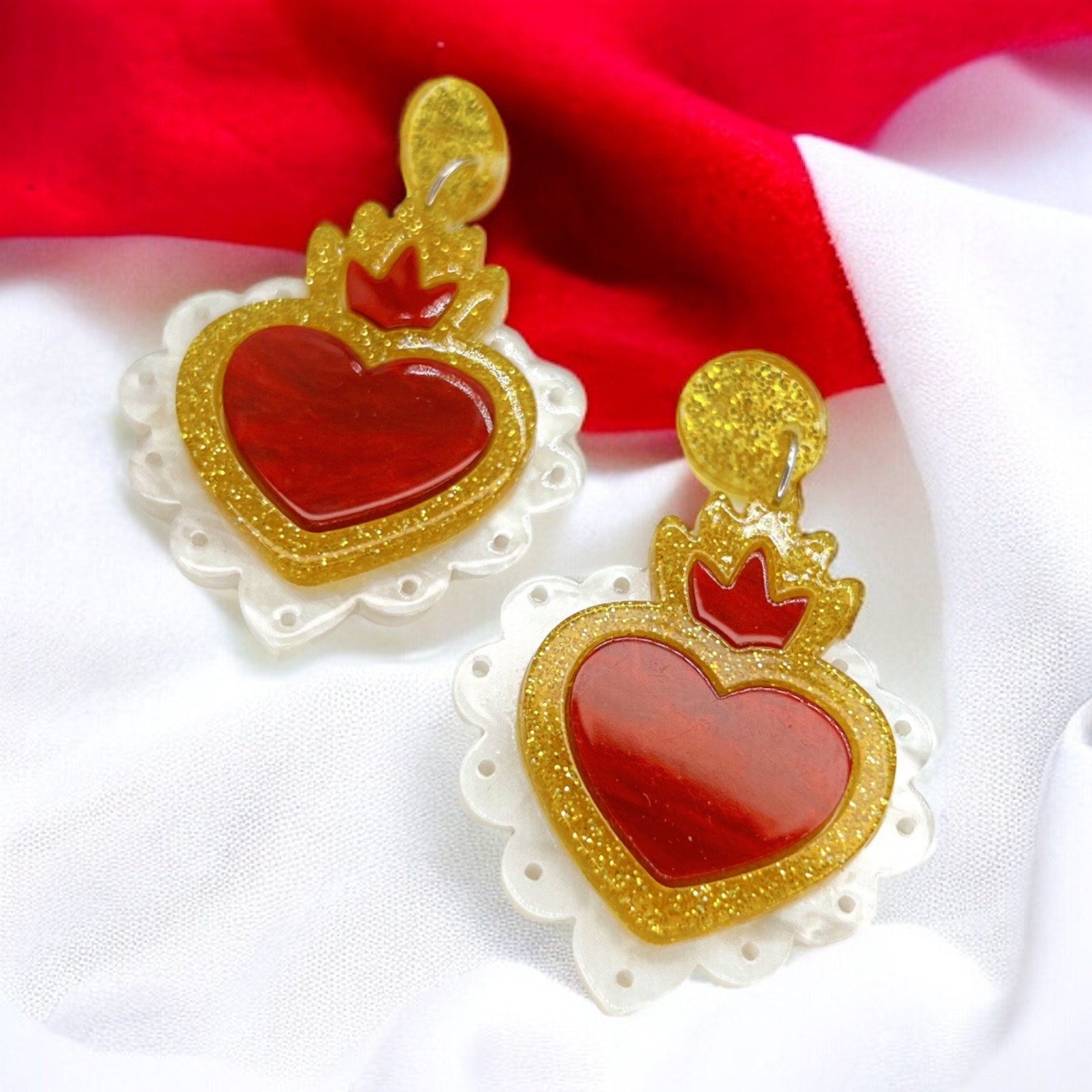 Valentine Vibes: Enchanting Heart Earrings to Spread the Love! - Rhythms of Grace Creative