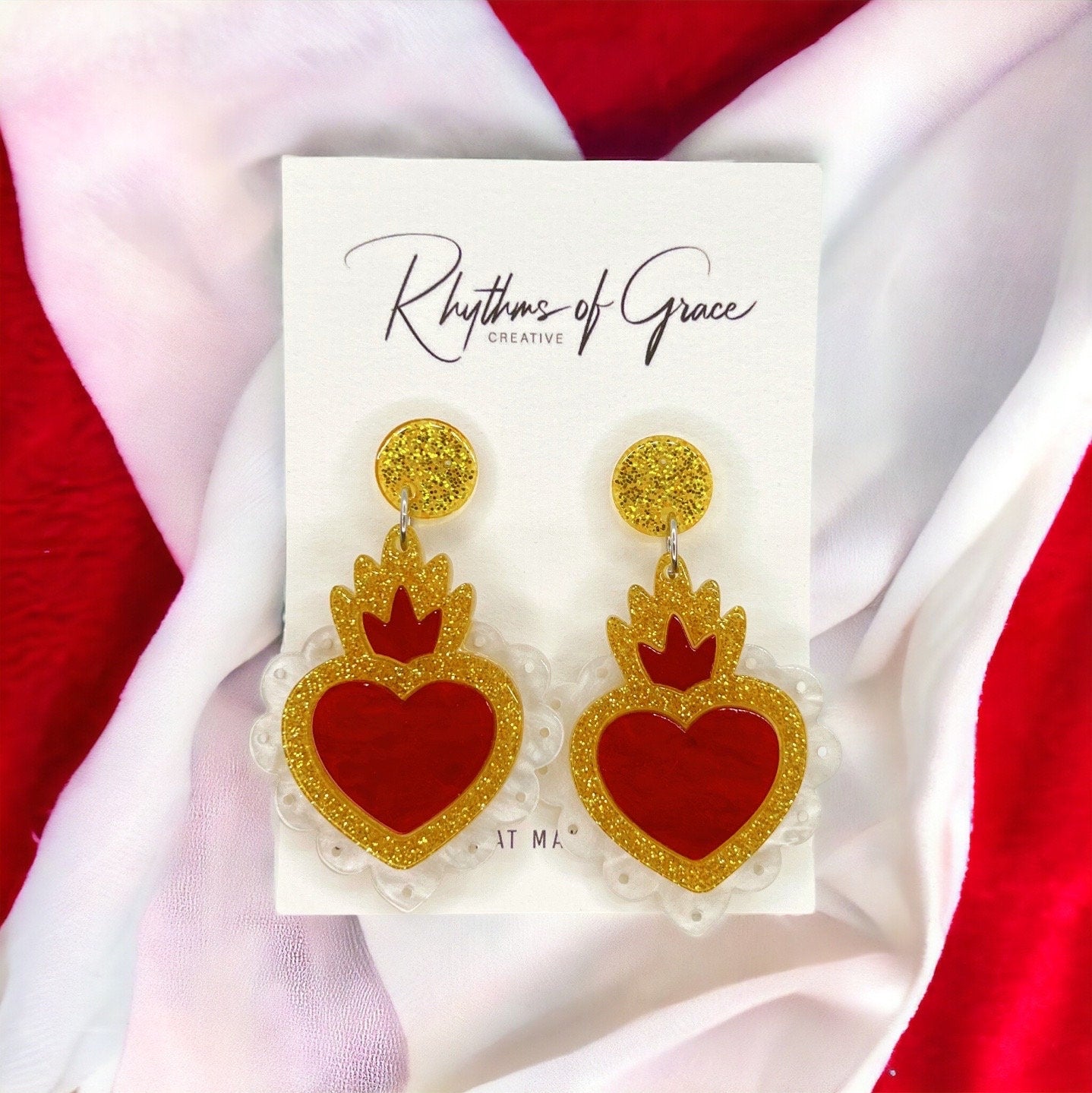 Valentine Vibes: Enchanting Heart Earrings to Spread the Love! - Rhythms of Grace Creative