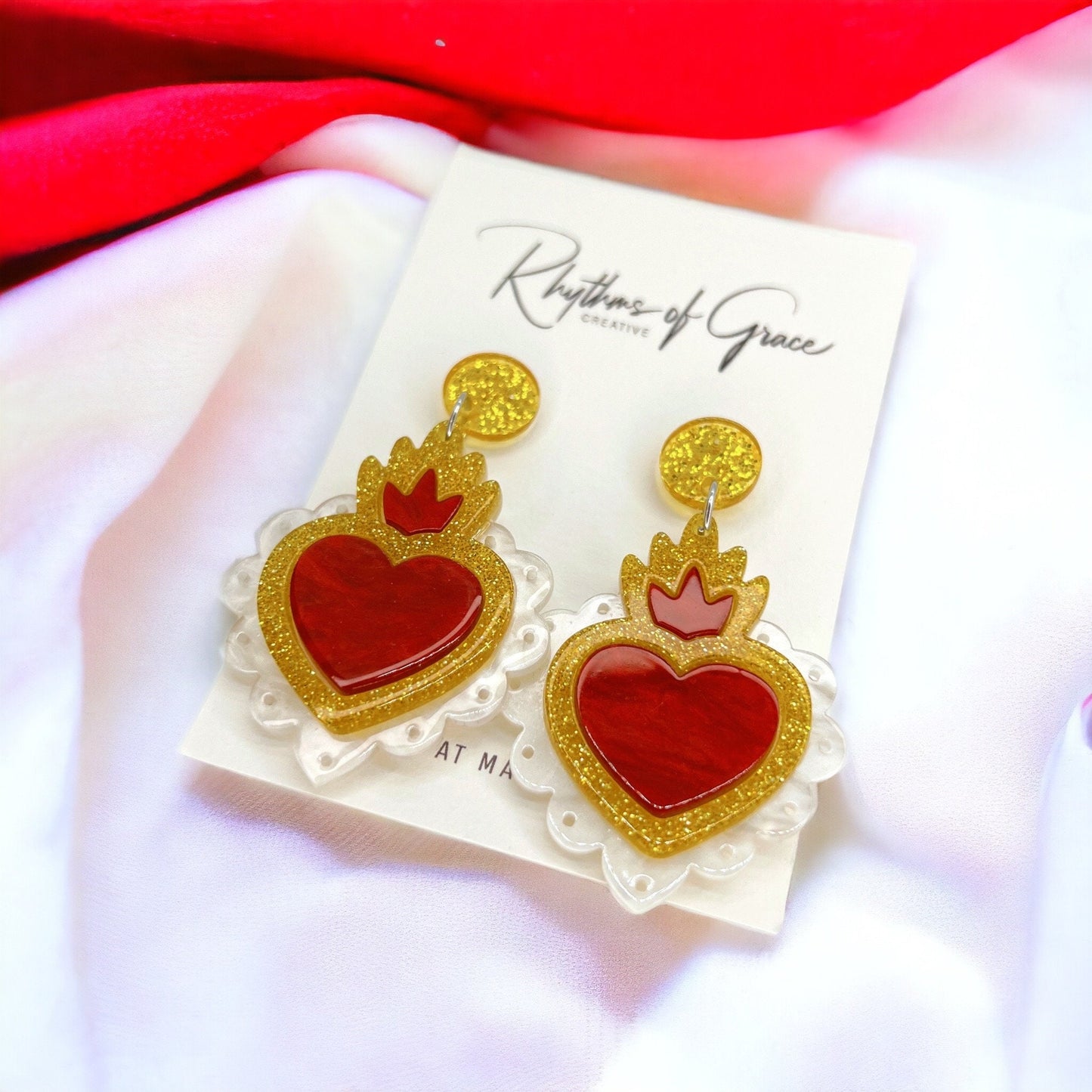Valentine Vibes: Enchanting Heart Earrings to Spread the Love! - Rhythms of Grace Creative