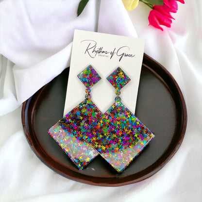 Glitter Up Your Life: Dazzling Oversized Earrings for Every Occasion! - Rhythms of Grace Creative