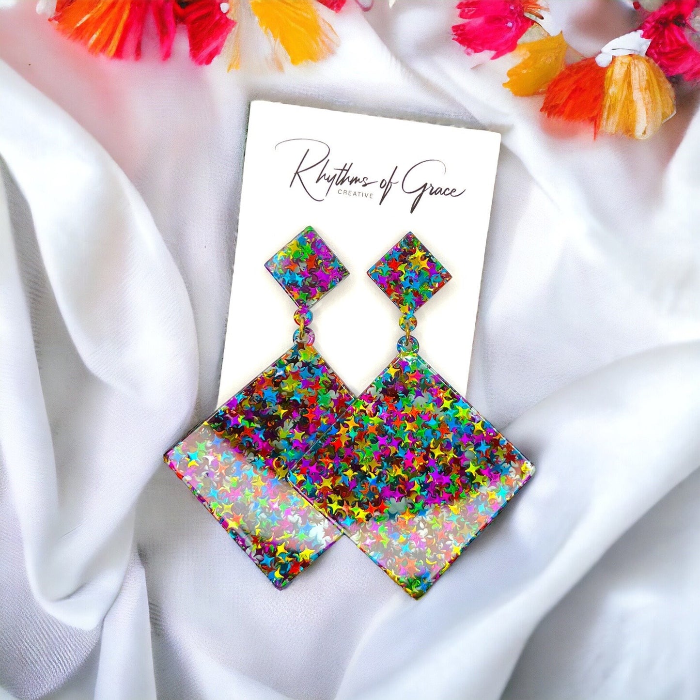 Glitter Up Your Life: Dazzling Oversized Earrings for Every Occasion! - Rhythms of Grace Creative