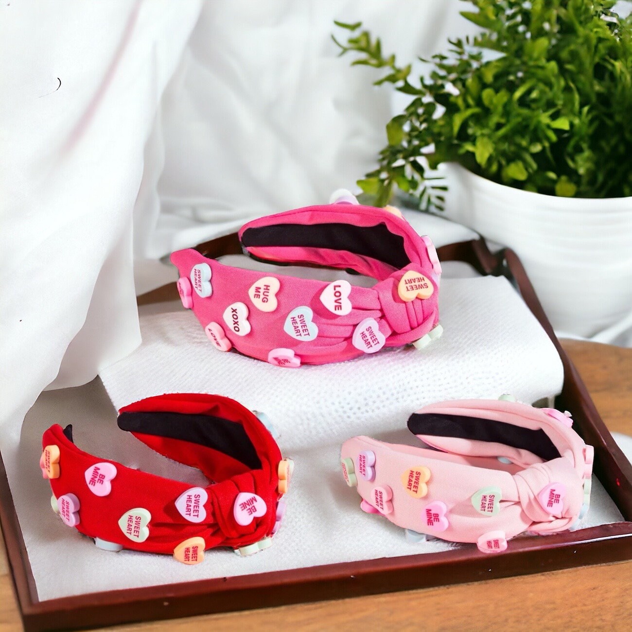 Love is in the Hair: Adorable Conversation Hearts Headbands for Valentine’s Day! - Rhythms of Grace Creative