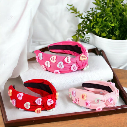 Love is in the Hair: Adorable Conversation Hearts Headbands for Valentine’s Day! - Rhythms of Grace Creative