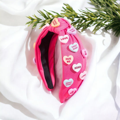Love is in the Hair: Adorable Conversation Hearts Headbands for Valentine’s Day! - Rhythms of Grace Creative