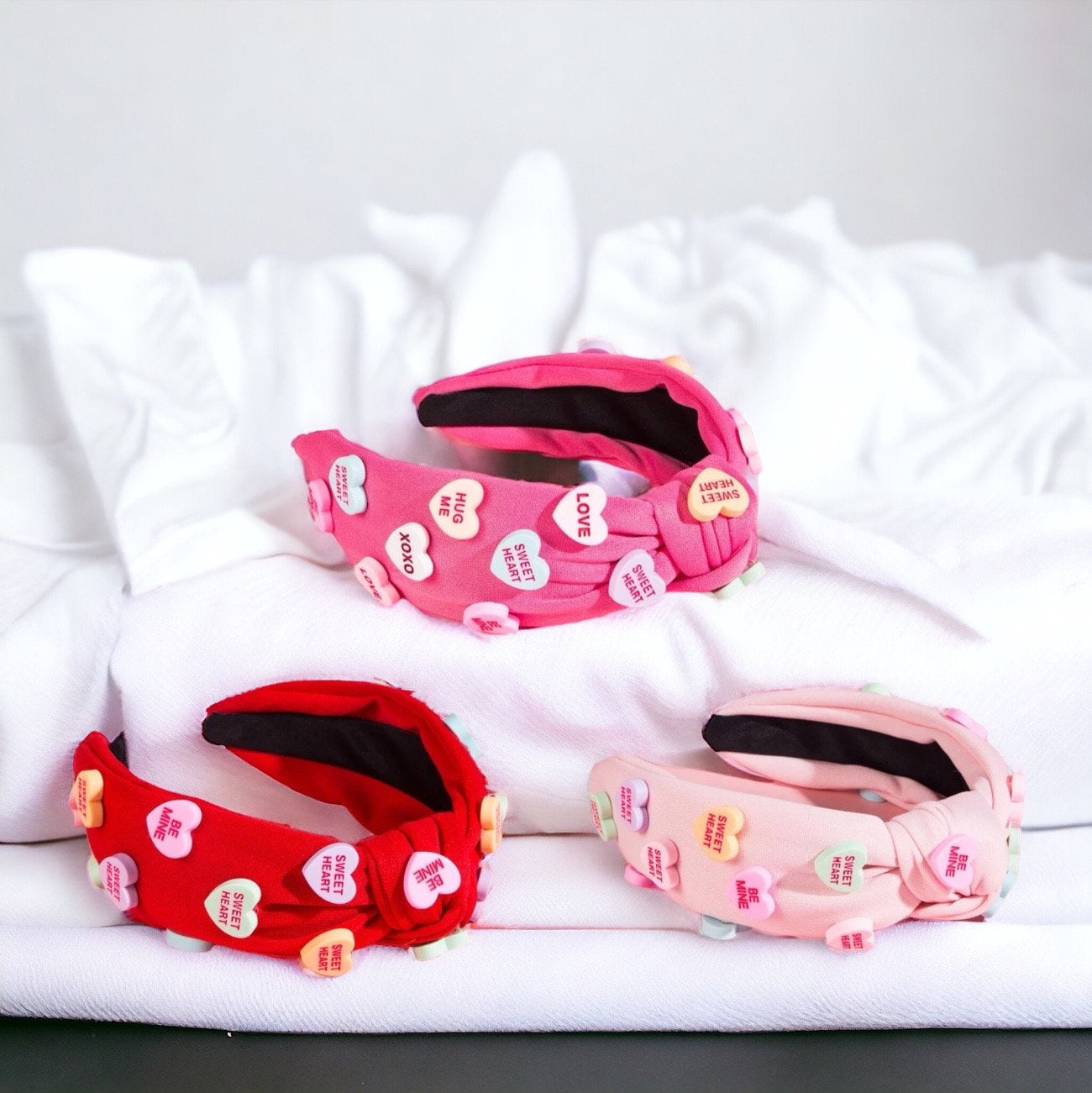 Love is in the Hair: Adorable Conversation Hearts Headbands for Valentine’s Day! - Rhythms of Grace Creative