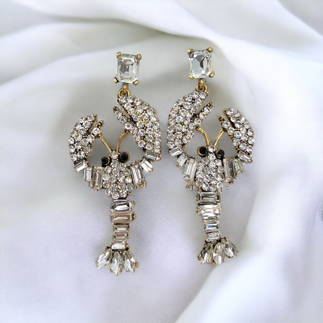 Dazzling Rhinestone Crawfish Earrings – Your New Mardi Gras Must-Have! - Rhythms of Grace Creative