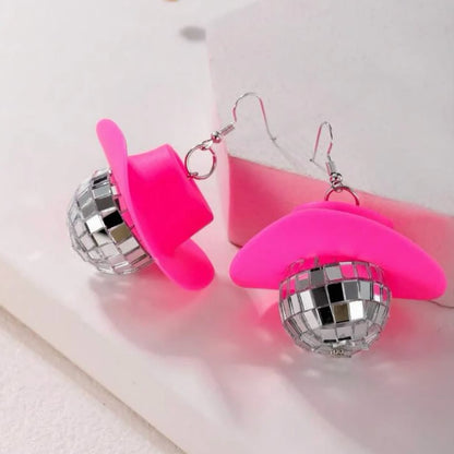 Glitter & Giddy Up – Bachelorette Cowgirl Earrings - Rhythms of Grace Creative