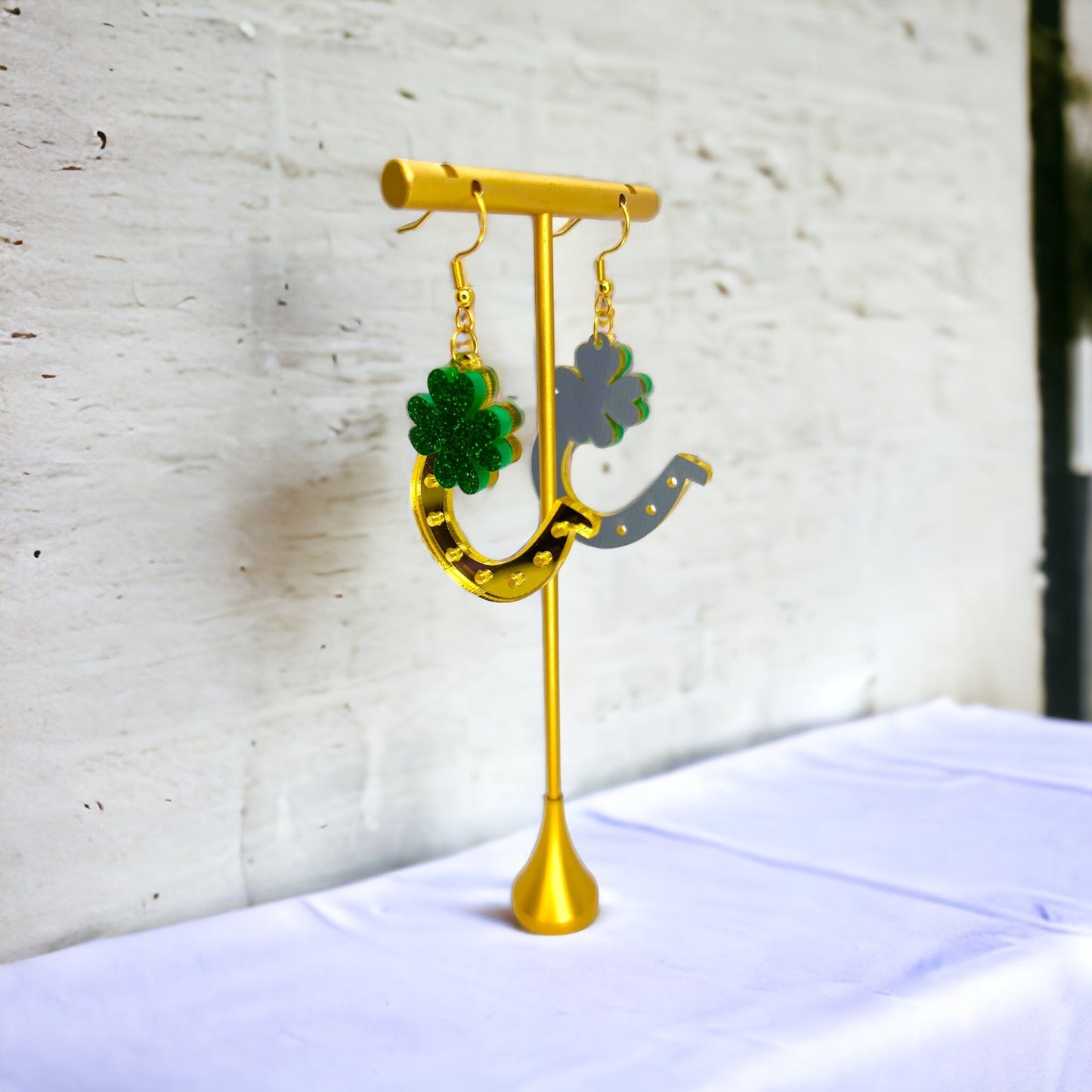 Golden Horseshoe Earrings - Your Lucky Charm! 🍀 - Rhythms of Grace Creative