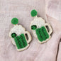 Cheers & Charm – Beaded St. Patrick’s Day Earrings (Beer Mug or Leprechaun Hat!)🍀 - Rhythms of Grace Creative