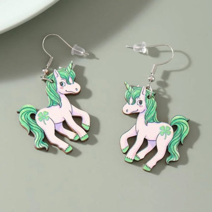 Bring on the Luck: Adorable St. Patrick's Day Unicorn Earrings! - Rhythms of Grace Creative