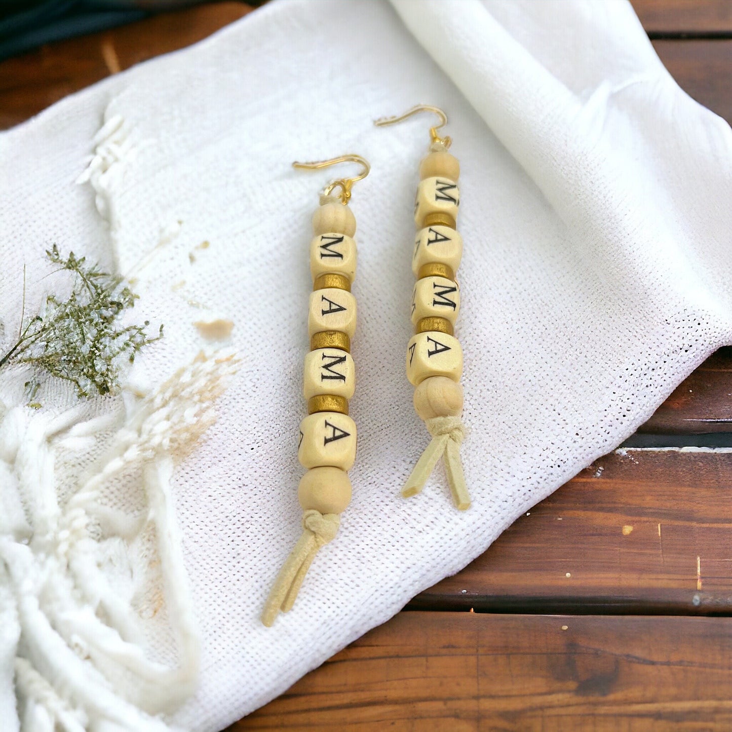 Celebrate Mama with Charming Beaded MAMA Earrings - Rhythms of Grace Creative