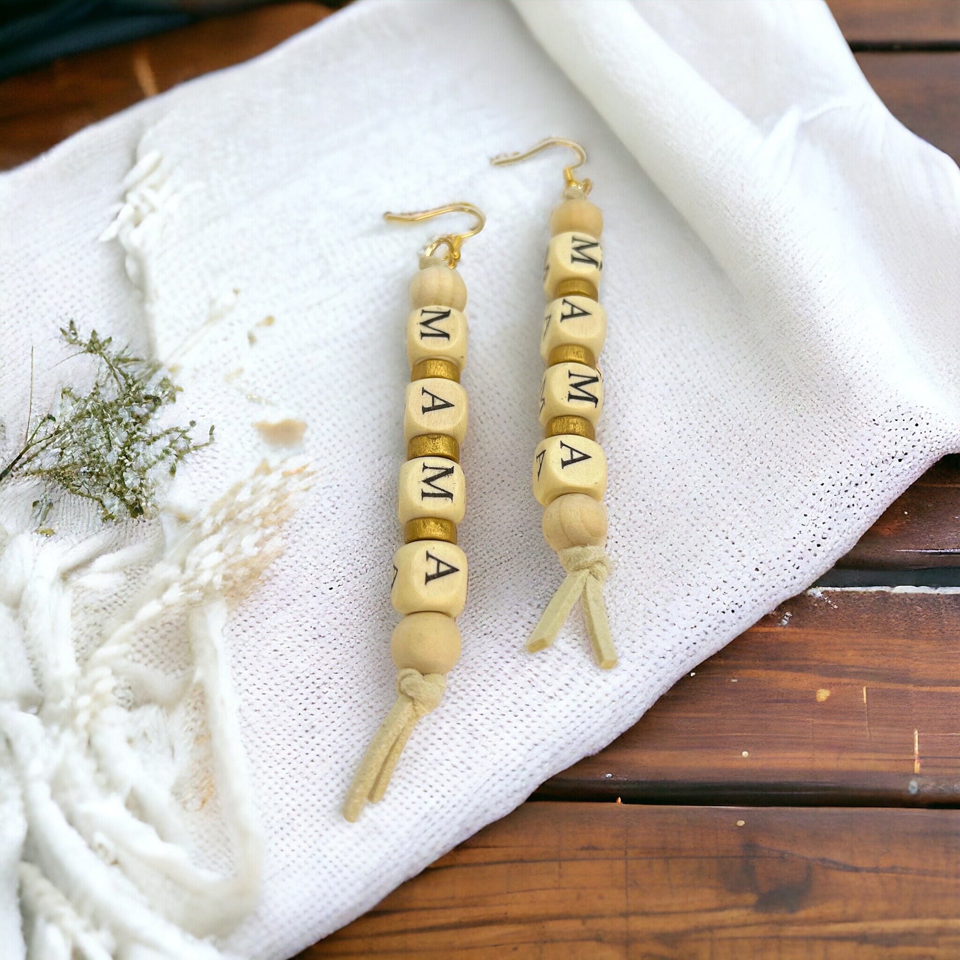 Celebrate Mama with Charming Beaded MAMA Earrings - Rhythms of Grace Creative