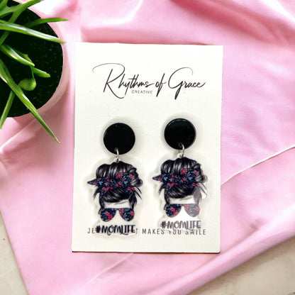 Mom Life Earrings: Celebrate the Everyday Supermom! 🌟 - Rhythms of Grace Creative