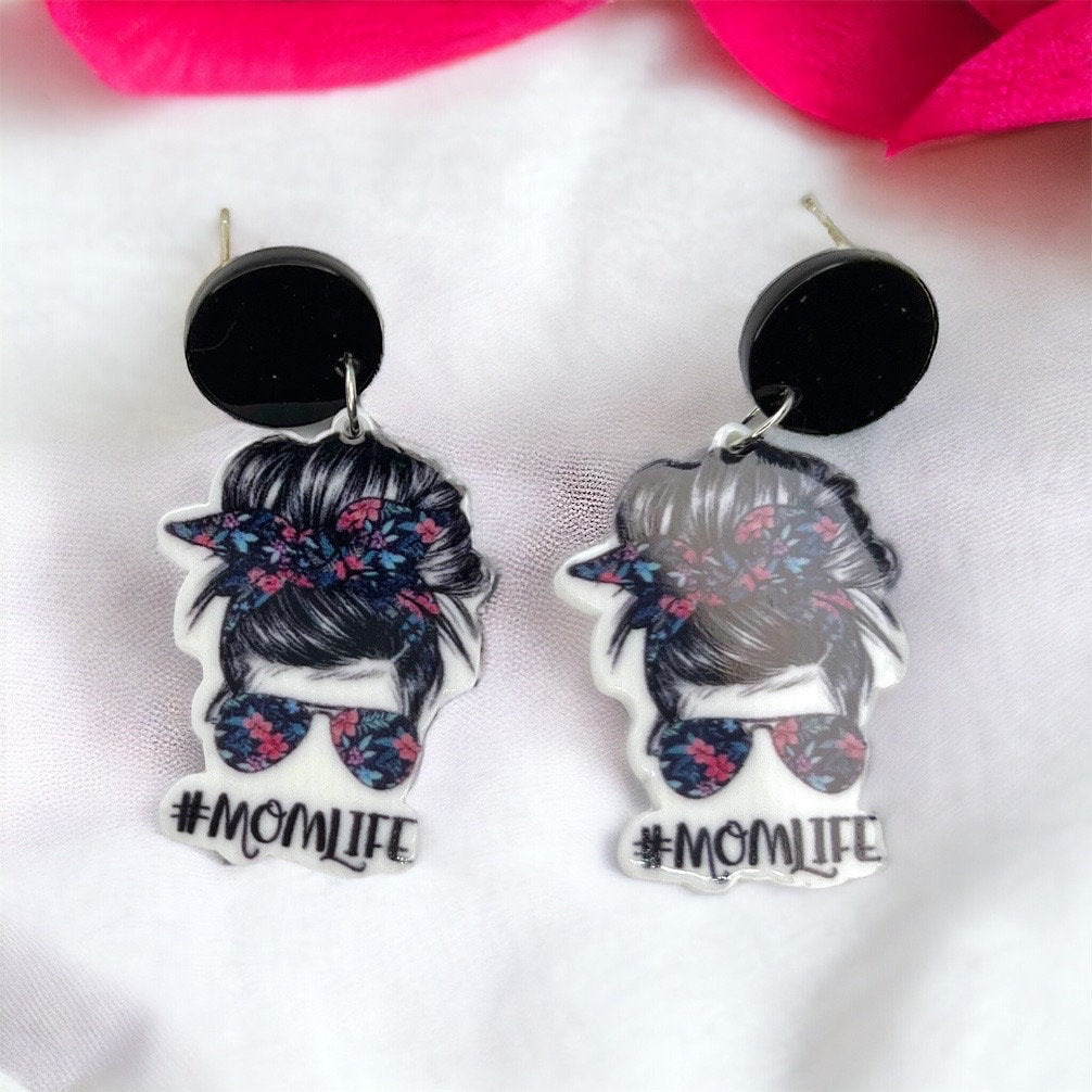 Mom Life Earrings: Celebrate the Everyday Supermom! 🌟 - Rhythms of Grace Creative