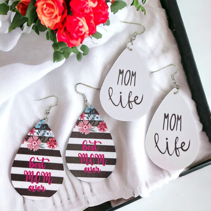 Mom Life Earrings: Wear Your Supermom Status with Style! - Rhythms of Grace Creative
