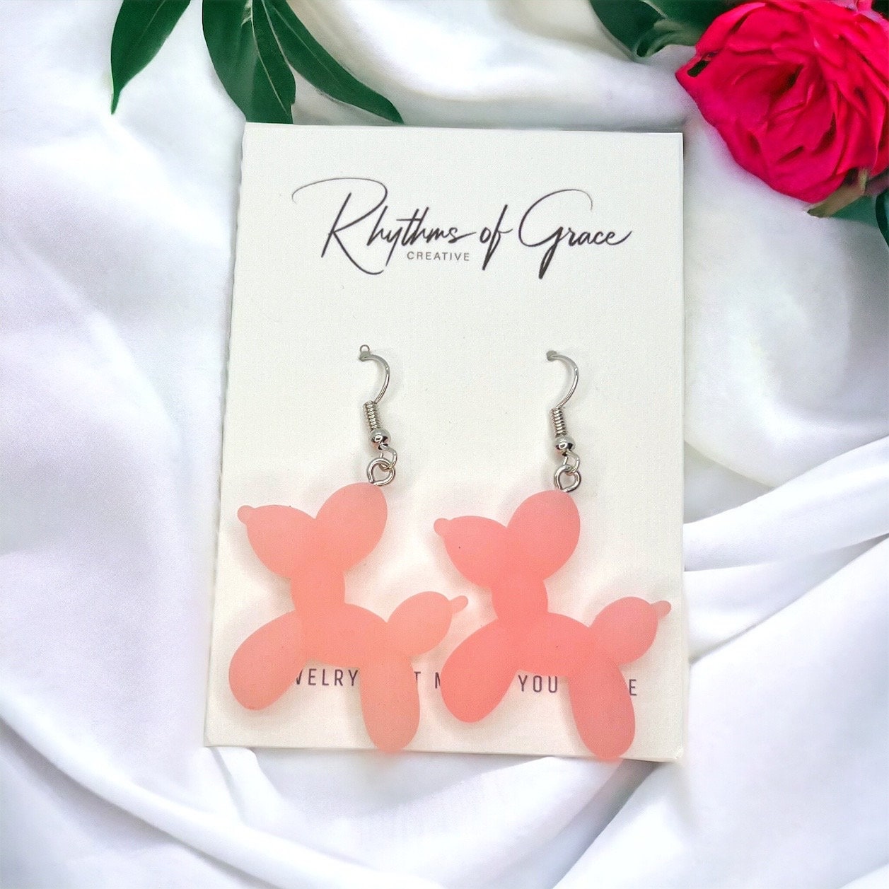 Celebrate in Style: Vibrant Bead Dog Earrings for Mardi Gras Fun! - Rhythms of Grace Creative