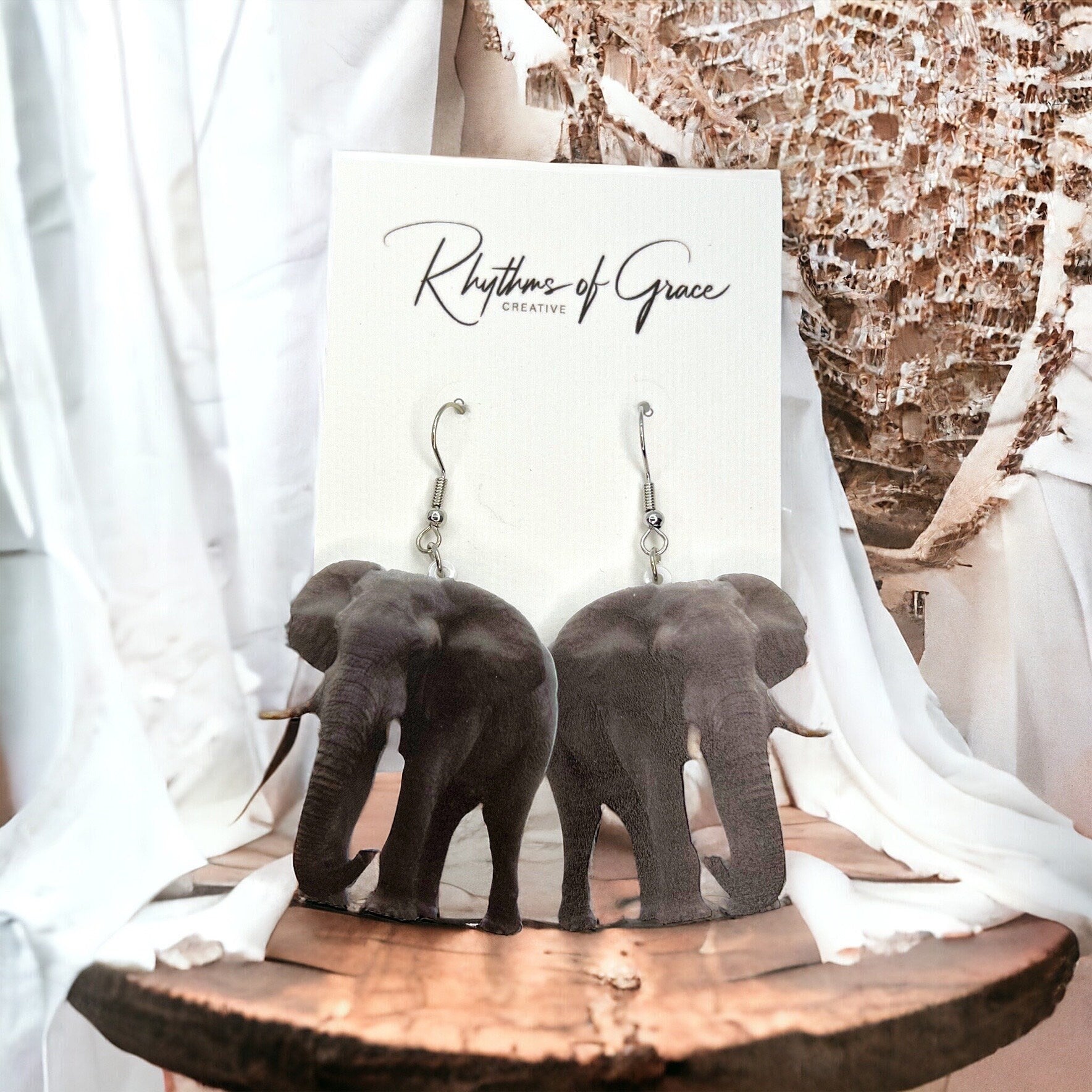 Elephant Earrings: Adorn Your Ears with Whimsy and Charm! - Rhythms of Grace Creative