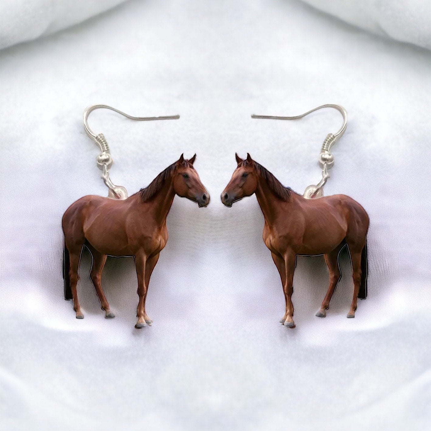 Unleash Your Inner Cowgirl with Our Handcrafted Horse Earrings! 🐴 - Rhythms of Grace Creative