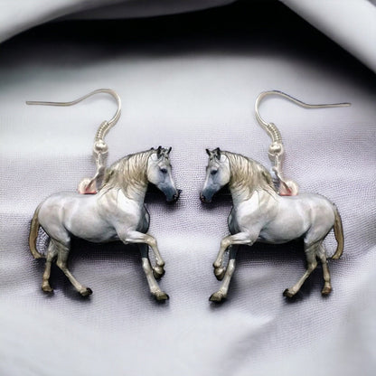 Unleash Your Inner Cowgirl with Our Handcrafted Horse Earrings! 🐴 - Rhythms of Grace Creative