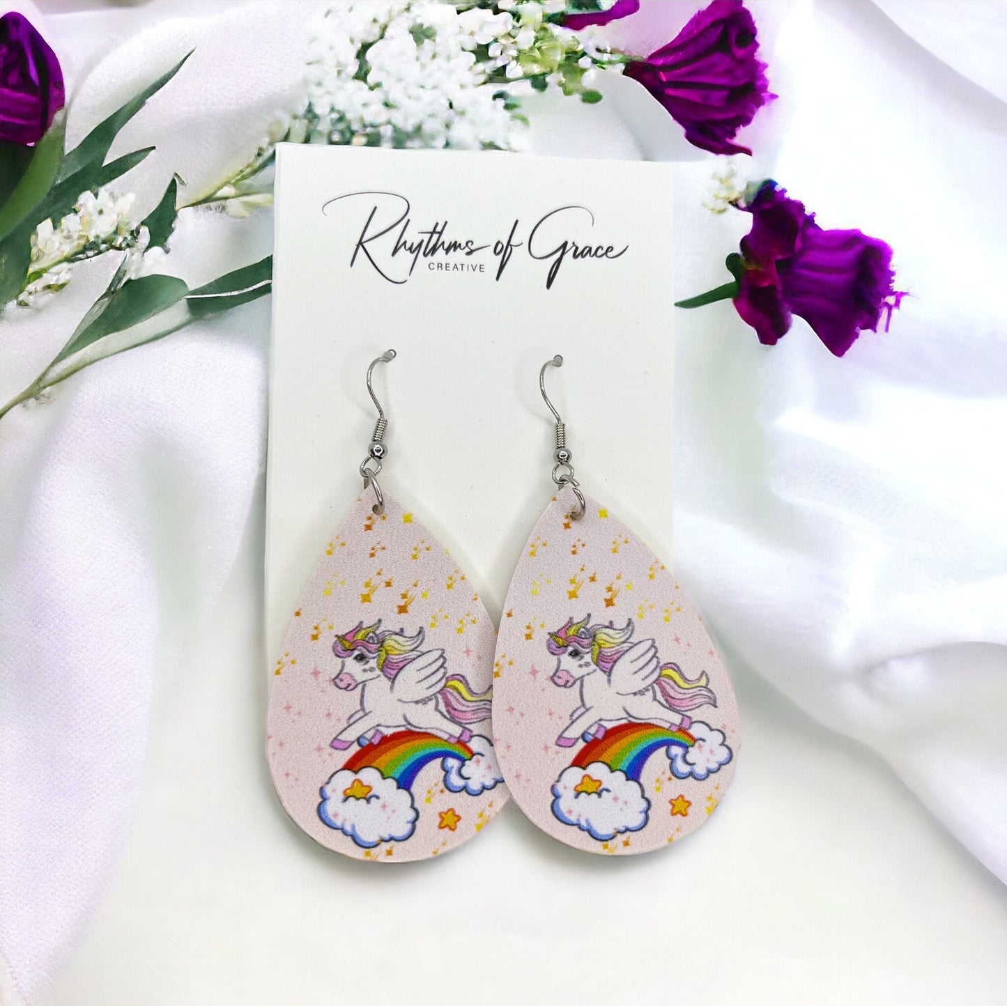 Enchanting Unicorn Earrings: A Touch of Magic Awaits! 🦄 - Rhythms of Grace Creative