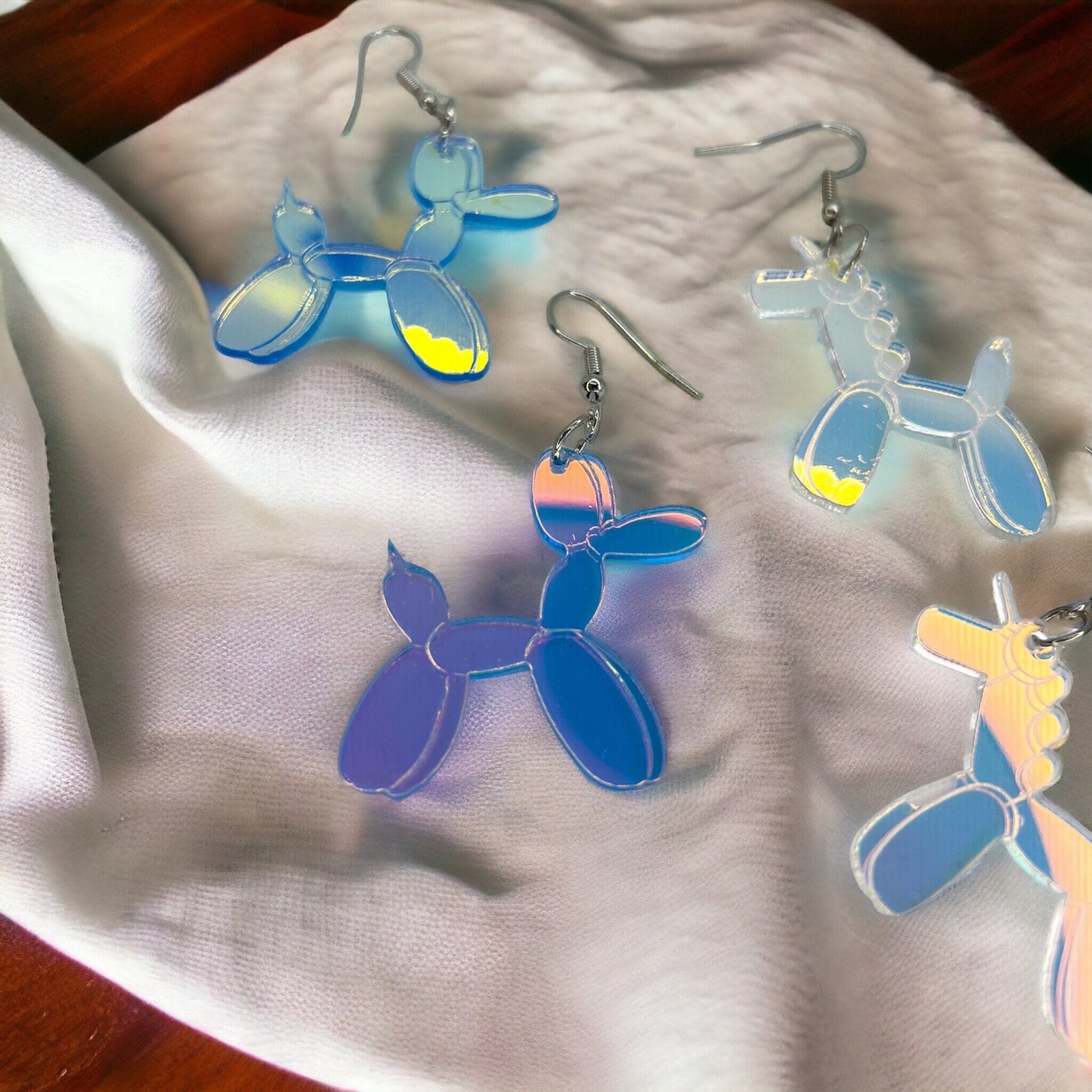 Whimsical Balloon Animal Earrings - Choose Your Favorite Unicorn or Dog Style! 🦄🐶 - Rhythms of Grace Creative