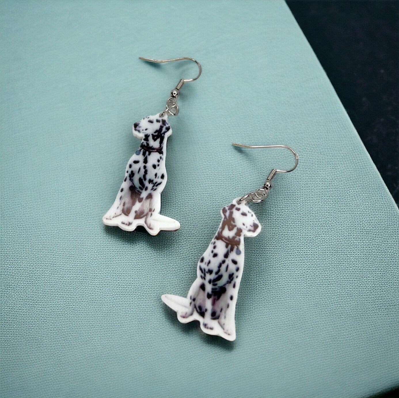 Dalmatian Dazzle: Adorable Dog Mom Earrings! 🐾 - Rhythms of Grace Creative