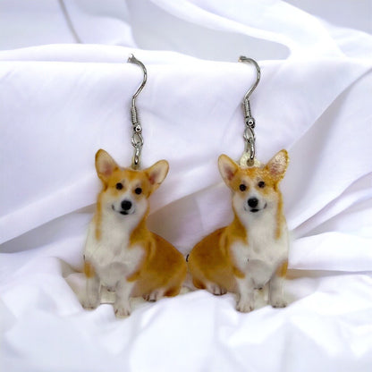 Corgi Earrings - Dog Earrings, Dog Jewelry, Dog Mom, Corgi Jewelry, Dog Accessories, Corgi Accessories, Welsh Corgi, Furbaby, Corgi Lover