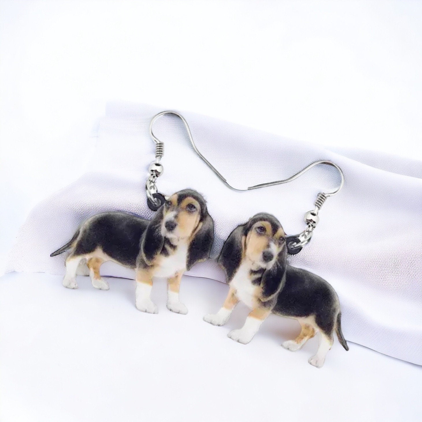 Dog Earrings, Beagle Earrings, Basset Hound, Dog Jewelry, Dog Mom, Beagle Jewelry, Dog Accessories, Basset Hound Earrings, Hound Dog