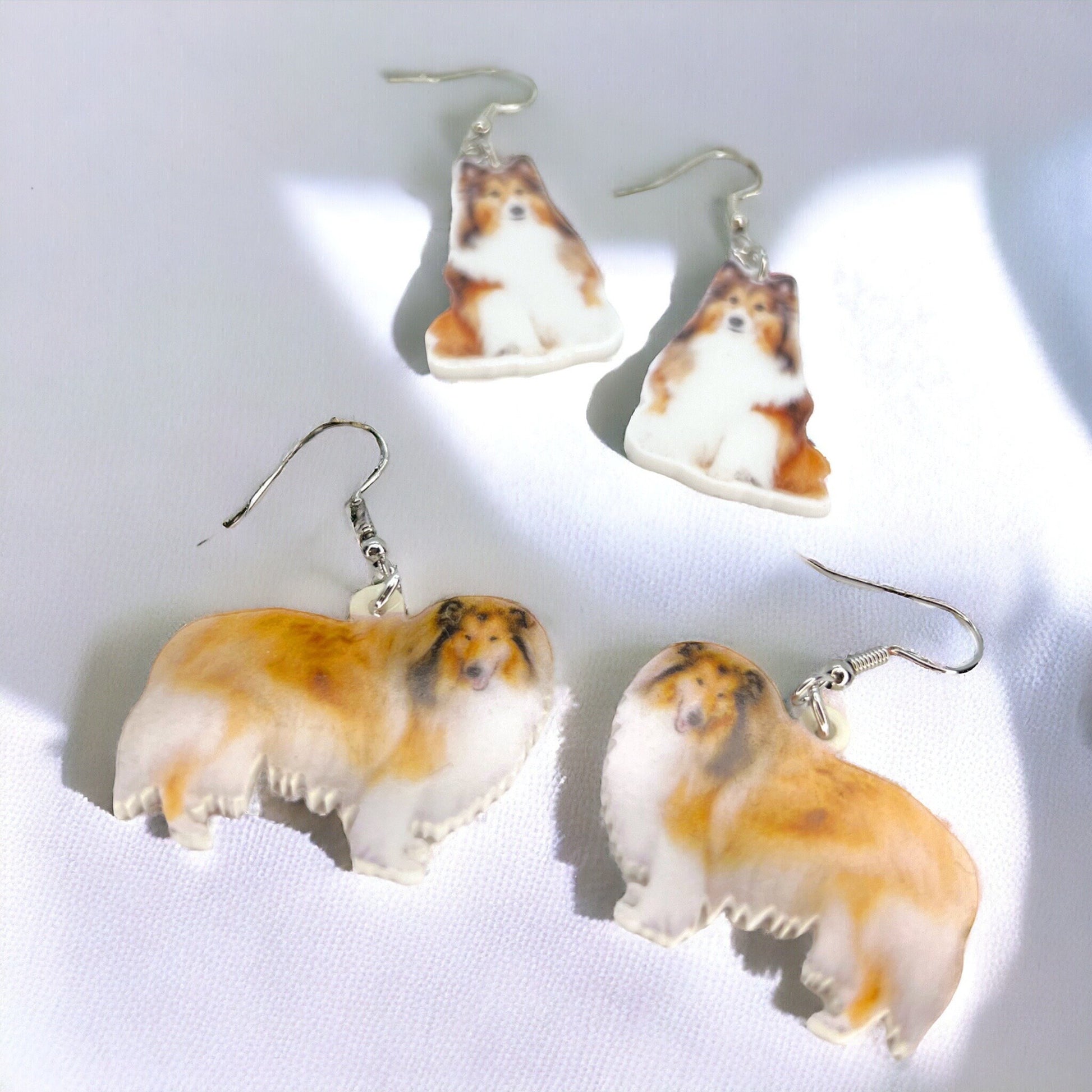 Collie Earrings - Rough Collie, Dog Earrings, Dog Jewelry, Dog Mom, Sheltie, Handmade Earrings, Collie Gift, Sheep Dog, Collie Dog, Collies