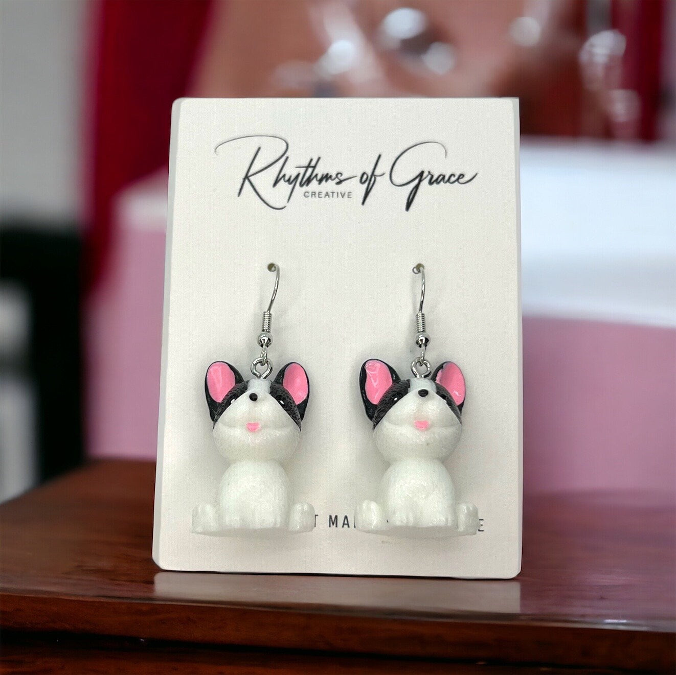 Dog Earrings - Dog Accessories, Dog Jewelry, Dog Mom, Handmade Earrings, Animal Earrings, Vet Gift, Animal Jewelry, Veterinarian, Vet Tech